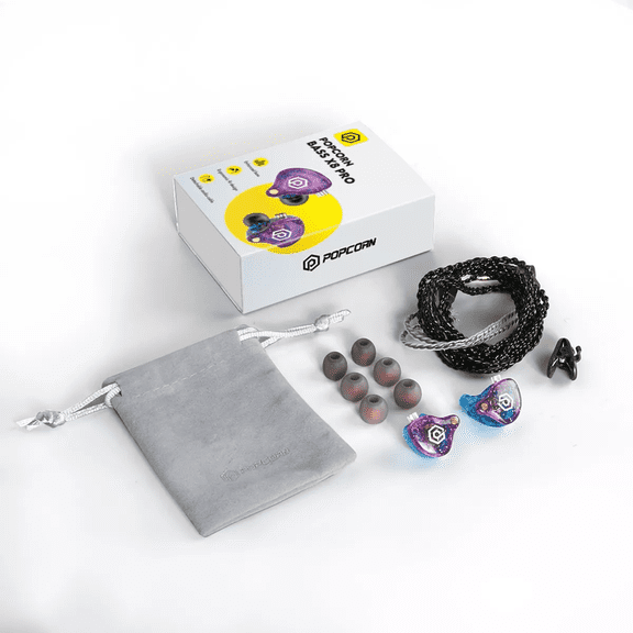 Audífonos in-ear gamer BLOOSOM Popcorn BASS X8 PRO Color Violeta