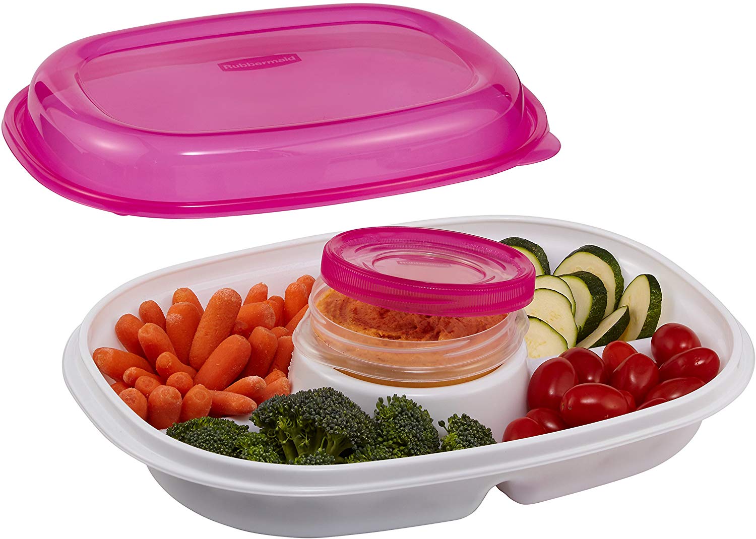 Rubbermaid Party Platter, 4Piece Value Pack, Assorted Colors