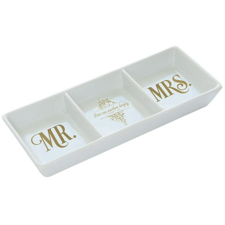 Tray Porcelain Trinket MR and Mrs (Other)
