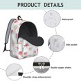 thumbnail image 4 of Pioneer Flower Floral Print Pattern Backpack for School, Cute School Bag with Adjustable Shoulder Straps and Padded Back, 15.7"x11.8"x5.5", 4 of 5