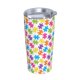 thumbnail image 2 of Juego de tres piezas de taza térmica portátil de acero inoxidable con pajita y aislamiento de 20 oz para el mes de concientización sobre el autismo, 2 of 7
