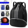 thumbnail image 5 of Mochila con faja, bolsa de viaje, bolsa de almacenamiento de ropa deportiva y fitness, bolsa de baloncesto, una generación de, 5 of 5