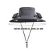 thumbnail image 2 of Sombrero de Pesca con Ventilador Solar Ancho para Hombre, Ideal para Actividades Al Aire Libre. Incluye Ventilador Solar Ajustable de 3 Velocidades. Carga Usb/Solar. Material de Malla Transpirable. B, 2 of 5