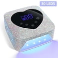 thumbnail image 2 of Rechargeable UV LED Nail Lamp 72W Cordless UV Light for Nails With Rhinestone Heart Shaped Manicure Pedicure Machine Nail Tools, 2 of 5