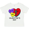 thumbnail image 3 of Inktastic 1st Valentine's Day Hearts Boys or Girls Toddler T-Shirt, 3 of 5