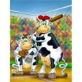 thumbnail image 1 of Cow Playing Baseball Flag Garden Size, 1 of 1