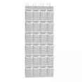 thumbnail image 1 of yuksok 2x 24 Pockets Hanging Over Door Shoe Organizer Storage Rack Bag Hanger W/4 Hook, 1 of 7