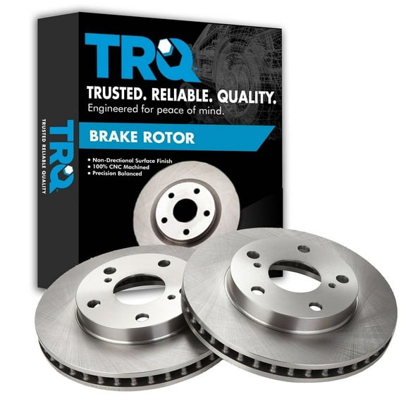 TRQ Front Brake Rotors Set Vented Fits Select 1992-2001 Toyota Camry