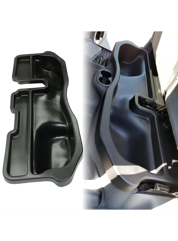 Underseat Storage Box For 2002-2019 Dodge Ram 1500/2500/3500 Crew Cab – Black Plastic