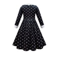 thumbnail image 2 of Wednesday Addams Costume for Girls Halloween Costumes Long Sleeve Dress, 2 of 7