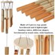thumbnail image 3 of Campanas de viento de bambú con sonidos relajantes, sonido relajante para tubos afinados a mano con decoración elegante, regalos perfectos para exteriores, campanillas de viento de madera con un tono, 3 of 5