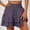 Dark Purple, variant on KIHOUT Short Skirt for Women Women's Summer Elastic Waist Pleated Layer Ruffle Hem Flowy A Line Short Skirt, Size S-2XL