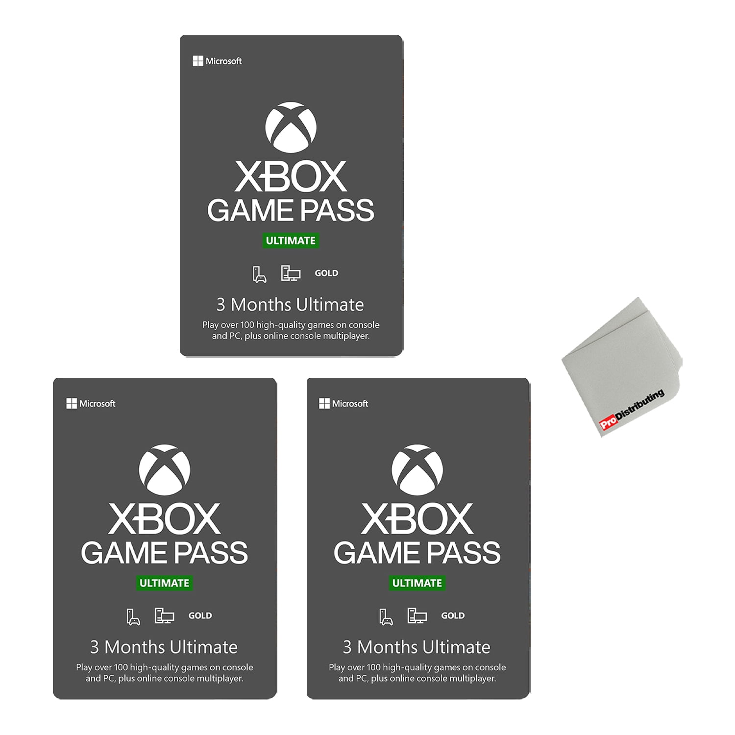 Xbox Game Pass Ultimate 6-Month Membership Digital Download (Two-pack of  3-Month Gift Cards)