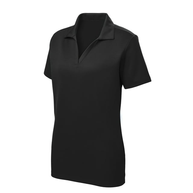Gravity Threads Polo en Maille pour Femmes - Noir - 2TG