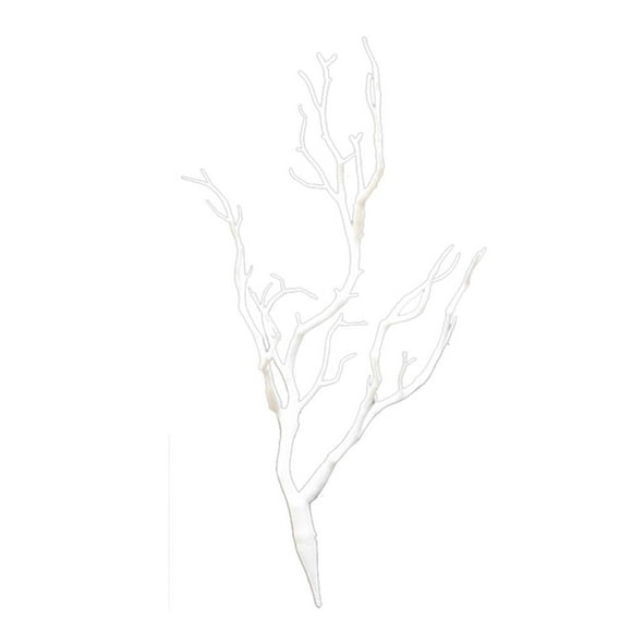 DOLITY Dried Branch Plant Ornaments Branches Decor white
