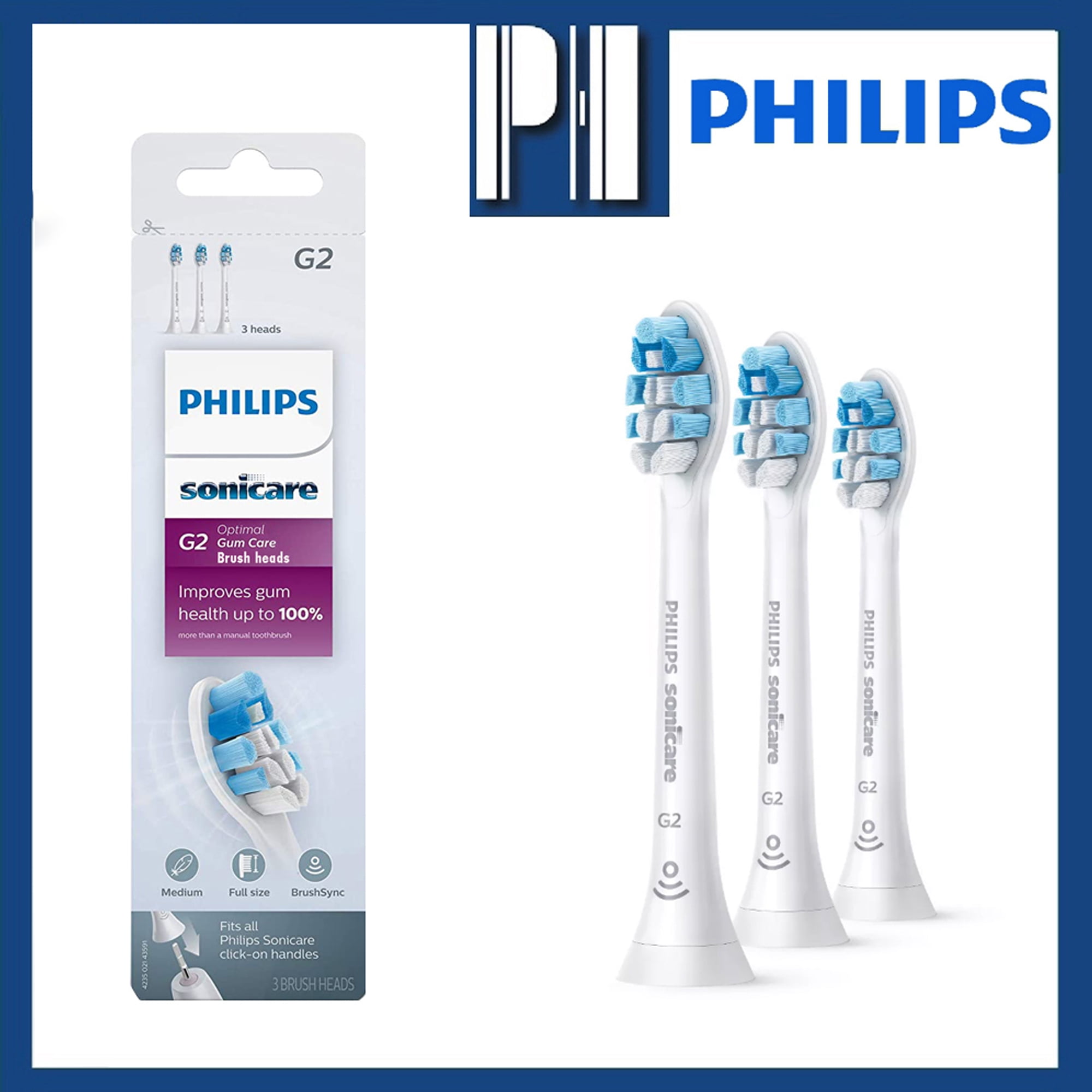 Ruby lever flour Philips Sonicare G2 Optimal Gum Health Care Replacement Toothbrush Heads,  HX9033/65, White 3-pk - Walmart.com