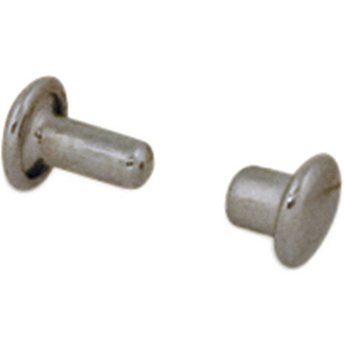 Neat Mini Double Cap Rivets, .1875", 100/Pkg, Nickel Plated
