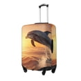 thumbnail image 1 of Fotbe Sunset Dancing Dolphin A Funda Protectora para Equipaje, Antirrayones y Resistente a la Suciedad, Compatible con Maletas de 18 a 32 Pulgadas-Large, 1 of 7