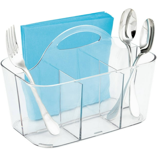 InterDesign Clarity Flatware Caddy, Clear