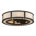 thumbnail image 2 of Meyda Tiffany 197676 Smythe Craftsman 30" 5 Blade Indoor Ceiling Fan - Bronze, 2 of 2