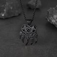 thumbnail image 4 of FaithHeart Punk Bear Paw Necklace for Men Black Stainless Steel Cool Nordic Viking Scandinavian Jewelry Gift for Boyfriend Husband Dad Son Birthday Christmas, 4 of 8