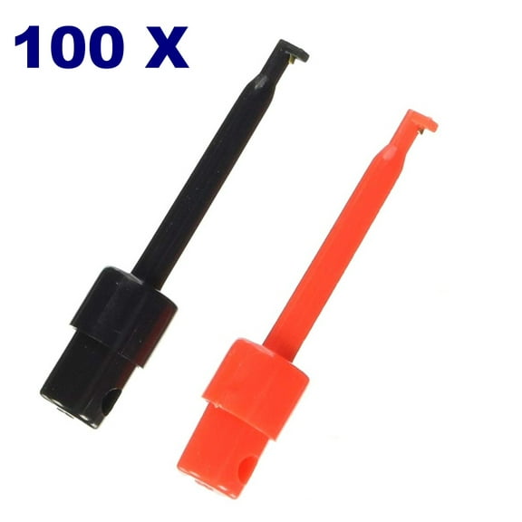 100 Power Connector Hooks (50 Red & 50 Black)