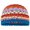 Royal-blue, variant on Women's Boho Beaded Crochet Beanie Multicolored Slouchy Mesh Skull Cap Breathable Summer Cutout Hat for Beach Travel