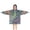 Multicolor Ethnic Paisley-1, variant on Sunflower Checkered Pattern Blanket Hoodies for Kids 6-13YR Oversize Wearable Blanket Hoodies for Boys Girls Teens