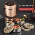 thumbnail image 4 of 67oz Upgraded Thermos for Hot Food, 3-Layer Stackable Food Thermos, Soup Thermos Jar , Ideal for Office, Outdoor Meals, and Various Occasions (67 oz ), 4 of 5