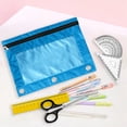 thumbnail image 3 of 1 PC Pencil Pouch for 3 Ring Binder, Clear Window Pencil Case with Smooth Single Zipper, for Classroom and Office Supplies(B), 3 of 6