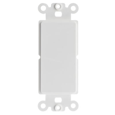 White Decora Wall Plate Insert Blank - Walmart.com - Walmart.com