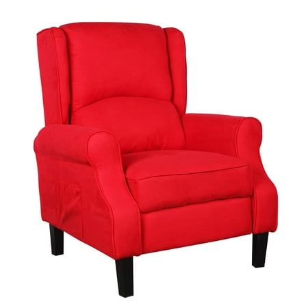 Heated Vibrating Suede Massage Reclining Arm Chair Electric Massage Sofa