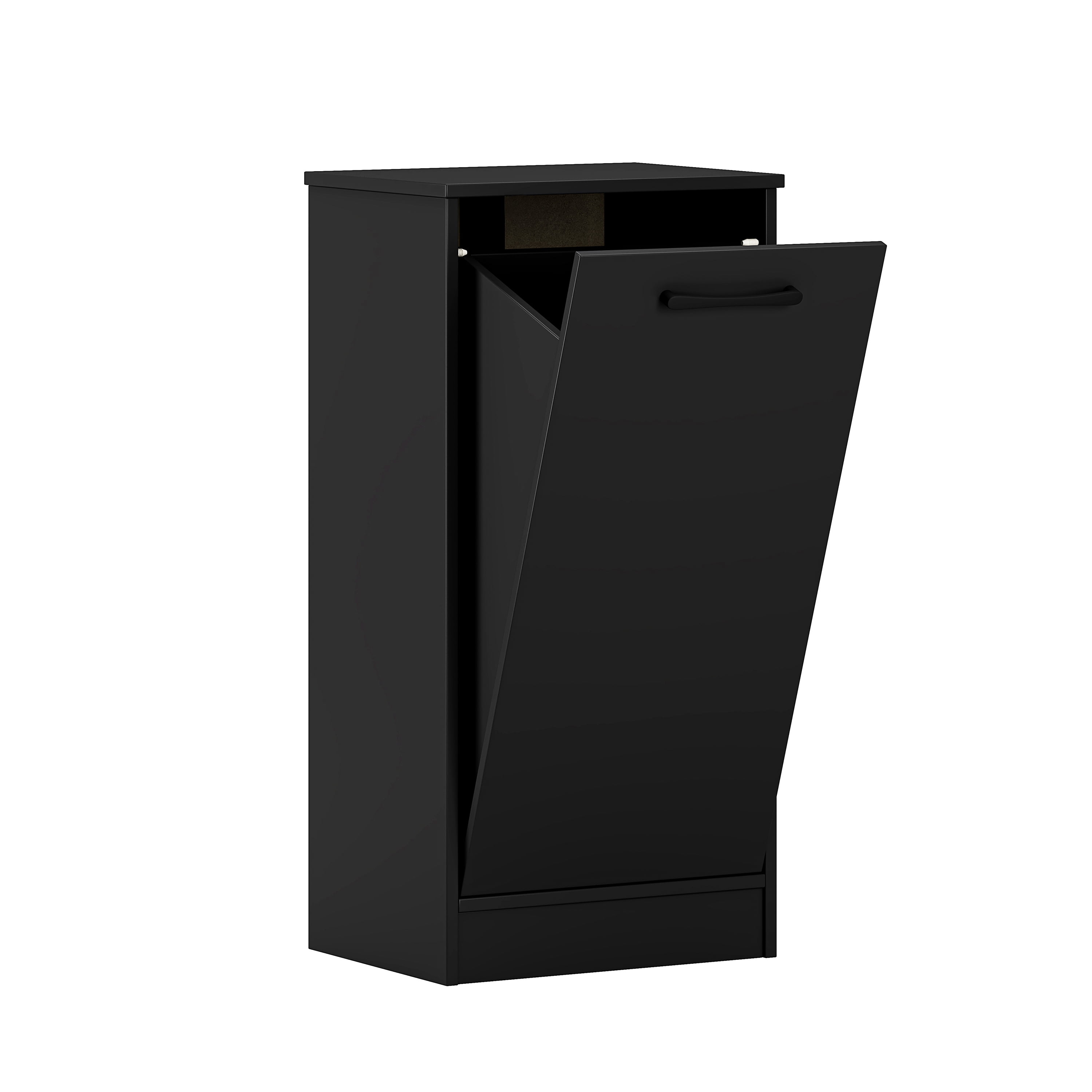 Mainstays Ardent Tilt-Out Laundry Hamper Cabinet, Black