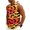 Black, variant on Men Sleeveless Hoodie Drawstring Pullover Halloween Bat Print Casual Hooded Tank Top for Sports Gym Workout Daily Wear Orange S