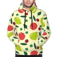 thumbnail image 4 of Hoodies for Men - Cute Teal Pear Red Fruit Long Sleeve Comfrt Men'S Fashion Hoodies & Sweatshirts, Sweatshirts for Men Hoodies Pullover Clothing Clothes with Pouch, 4 of 7