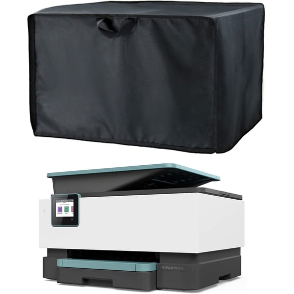 Printer Dust Cover for HP/Epson/Canon/Brother Wireless Printers, 70*45*30CM Universal Case Protector for Printers, 600D Waterproof Black Printer Covers