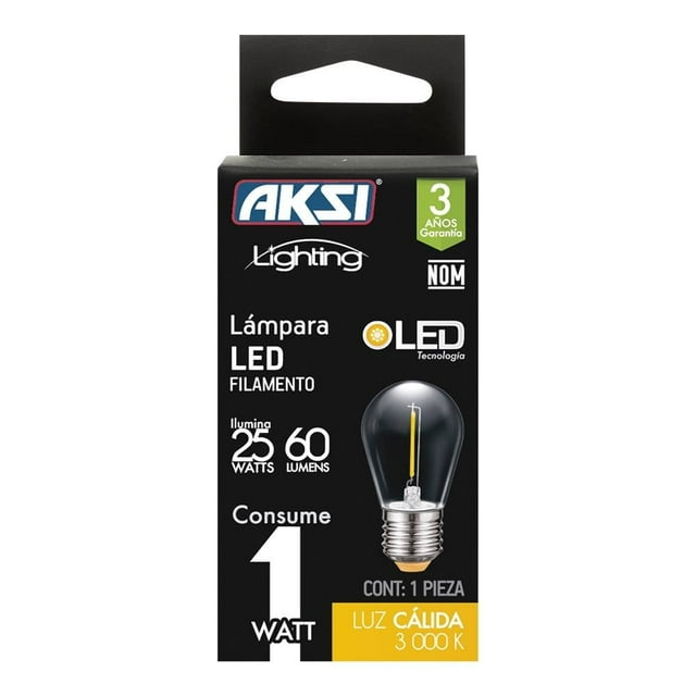 Foco Aksi Led 122212 Transparente LC Luz Cálida