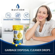 Garbage Disposal Cleaner & Deodorizer Drops- Lemon Scented - 50 count.
