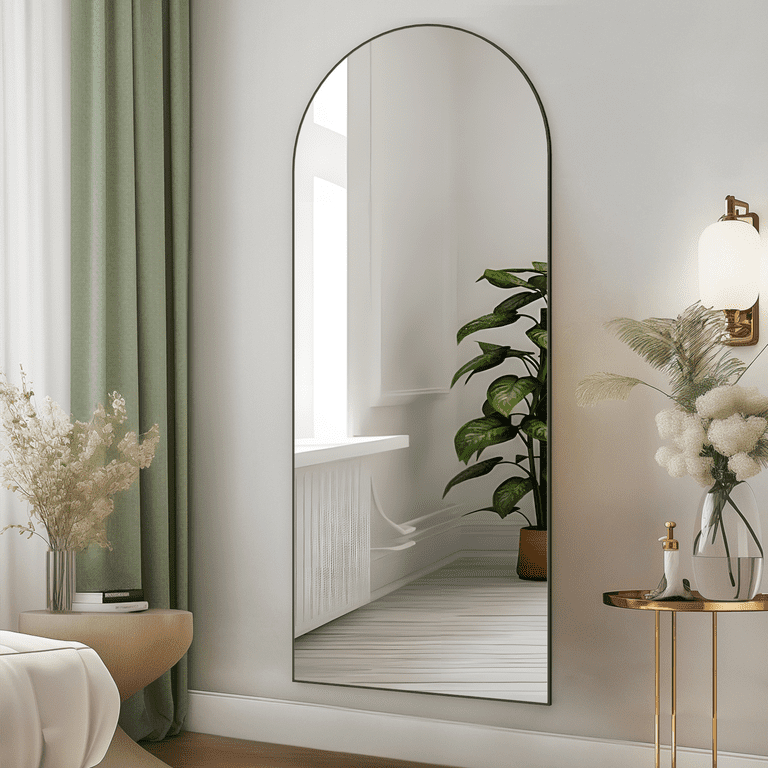 CONGUILIAO Arched Full Length 65''x24'' Mirror, Bedroom CONGUILIAO Arched Full Length 65''x24'' Mirror, Bedroom