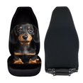 thumbnail image 5 of POLERO Dachshund Pattern Polyester Vehicle Seat Covers Breathable, Soft Front Seat Cover for Women, 2 Pcs Car Seat Covers, 5 of 8