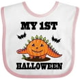 thumbnail image 3 of Inktastic My 1st Halloween Pumpkin Dinosaur Boys or Girls Baby Bib, 3 of 4