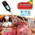 thumbnail image 3 of Antonki Meat Thermometer with Long Food Temperature Probe, Digital Instant Read Food Thermometer with Backlight for Cooking, Chef, Kitchen, Bake, Candy, Grill, BBQ, Oil - ℃/℉ Switch, 3 of 7