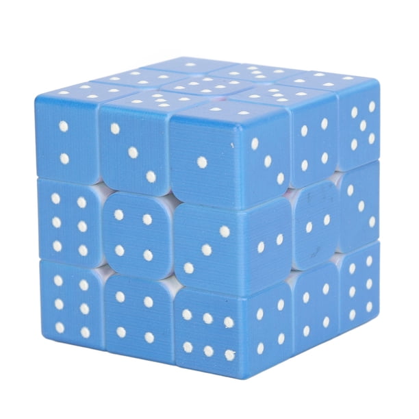 Rompecabezas De Velocidad Ciega 3x3, Juego De Razonamiento IQ Portátil, Entrenamiento Cerebral, Rompecabezas De Velocidad Braille, Efecto De Alivio 3D Para Visión Débil