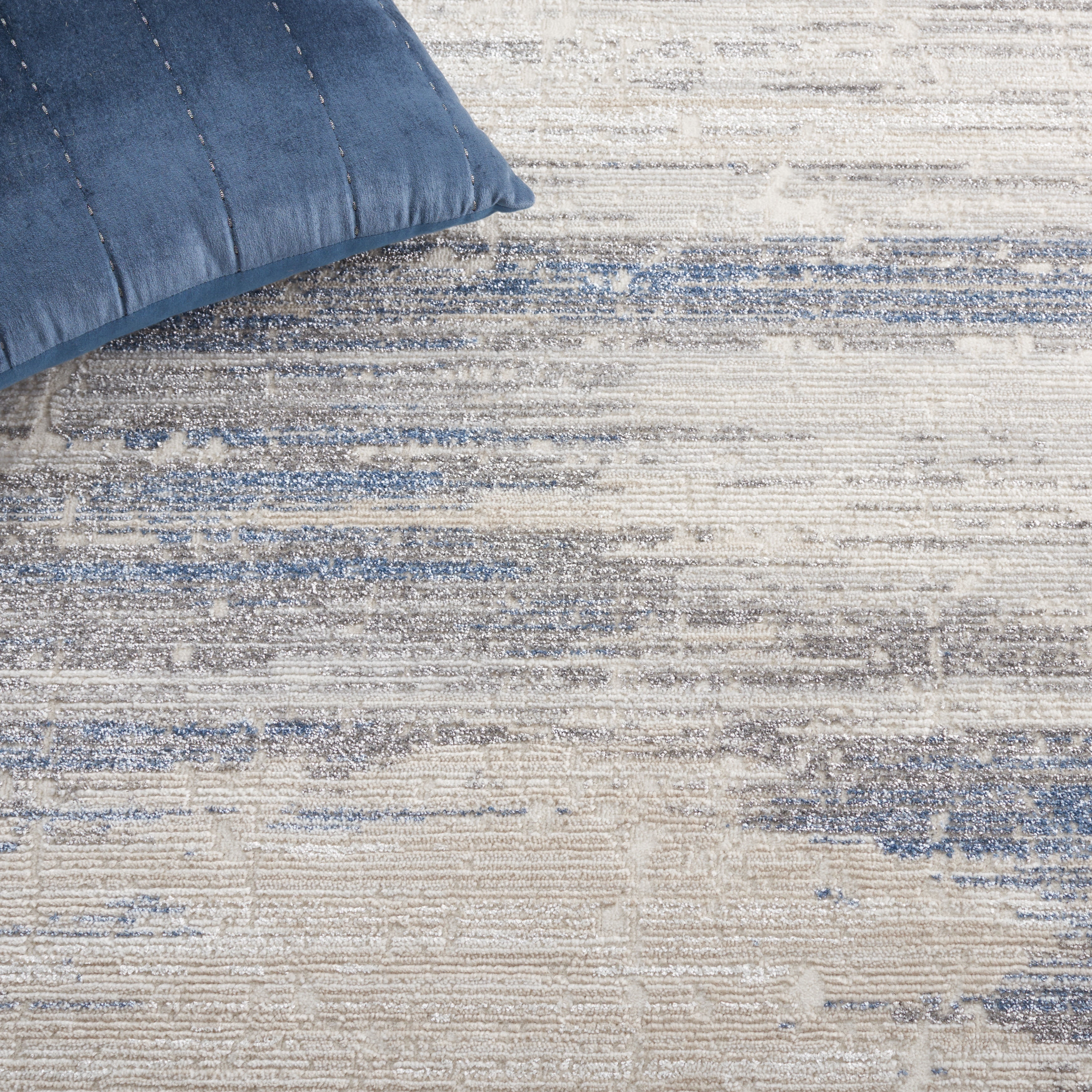 SAFAVIEH Whisper Zowie Camo Area Rug, Grey/Blue, 8' x 10'