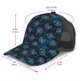 thumbnail image 2 of Zufioo Dandelions Print Mesh Baseball Cap, Adjustable Sport Travel Hat Accessory for Men and Women, 2 of 7