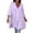 Purple, variant on Womens Oversized Linen Shirt Dress Short Sleeve Design Lightweight Fabric Relaxed Silhouette for Casual Outings Purple XXL