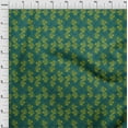 thumbnail image 3 of oneOone Cotton Flex Fabric Leaves & Floral Block Printed Fabric 1 Yard 40 Inch Wide, 3 of 4