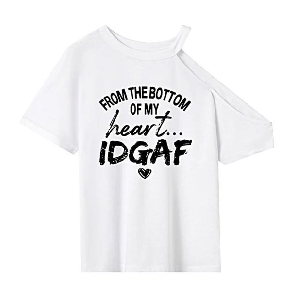 Camiseta de cuello redondo para mujer, camiseta sencilla de verano para acampar, hacer senderismo, trabajar, oficina M