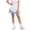 Blue, variant on Girls Color‑block Pleated Tennis Skirt with Shorts High Waist Sports Skorts for School Activities Casual Daily Wear 5-6Y