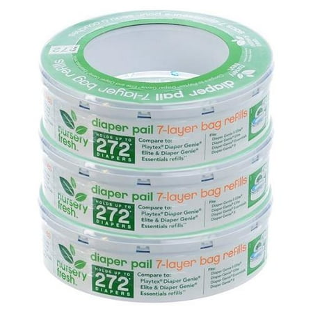 Nursery Fresh Diaper Pail Refill For Diaper Genie 3-Pack